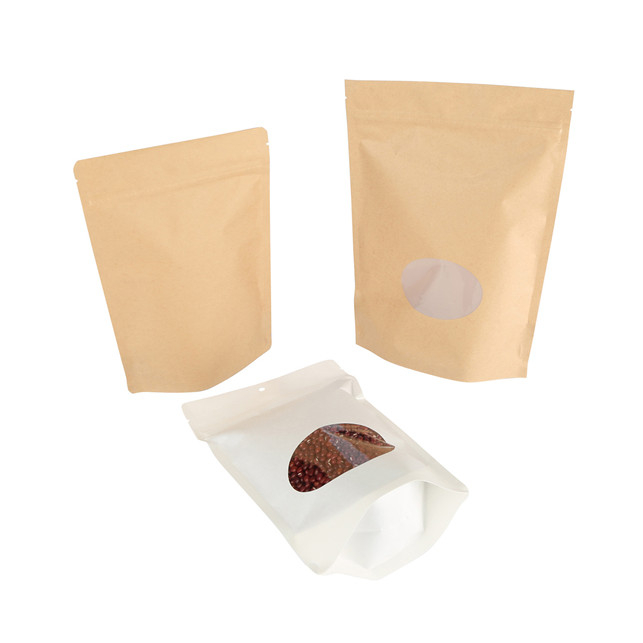 Customized Print Low Carbon Compostable Reißverpackung mit klaren Fensterlösungen