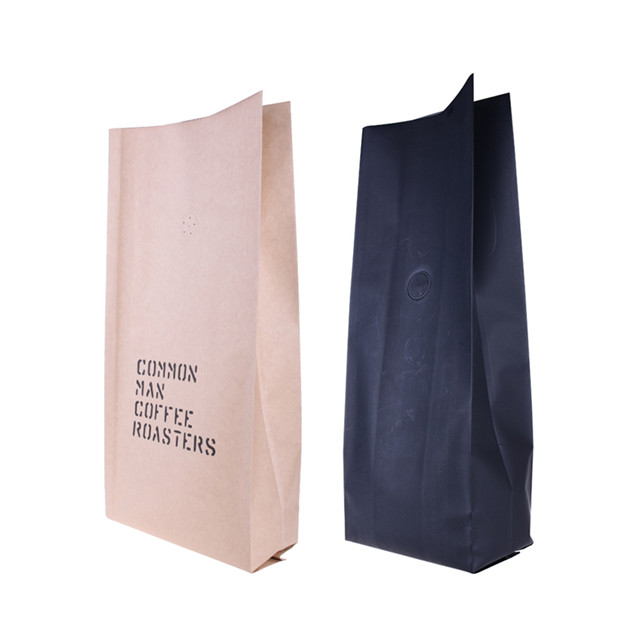 2lb Seitenfalte Kaffeebeutel Kompostierbare Papierverpackung