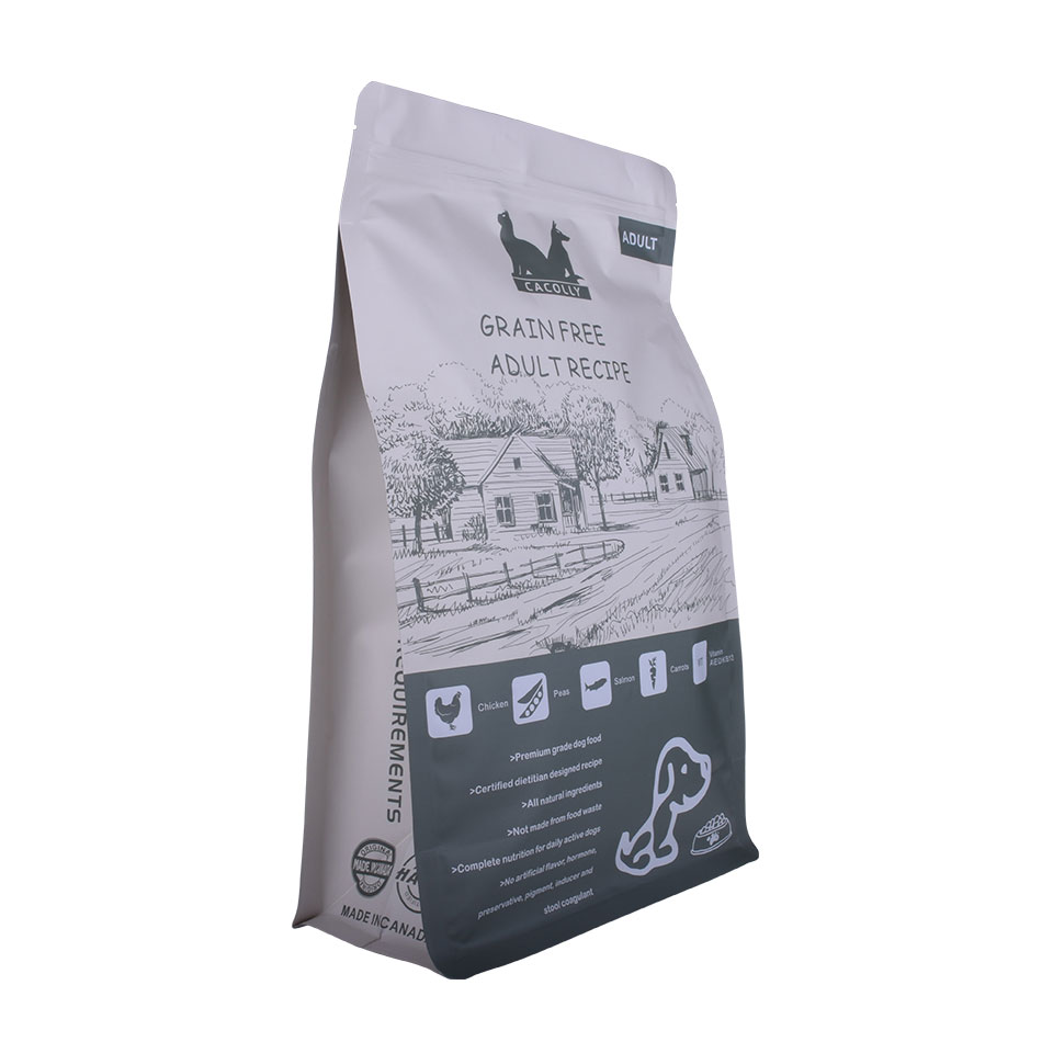 Benutzerdefinierte Logo Print recycelbare Tiernahrung Reißverschlusstasche Großhandel