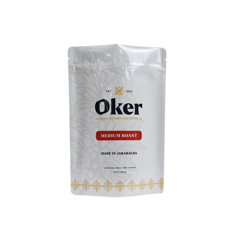 Bester Preis Quad Seal Reißverschluss Beutel Tand -up -Beutel Matt Schwarzer Kaffeetasche