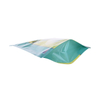 Custom Logo Paper Clear Gusset -Taschen Recycling von Lebensmittelverpackungen Flachbodenbeutel