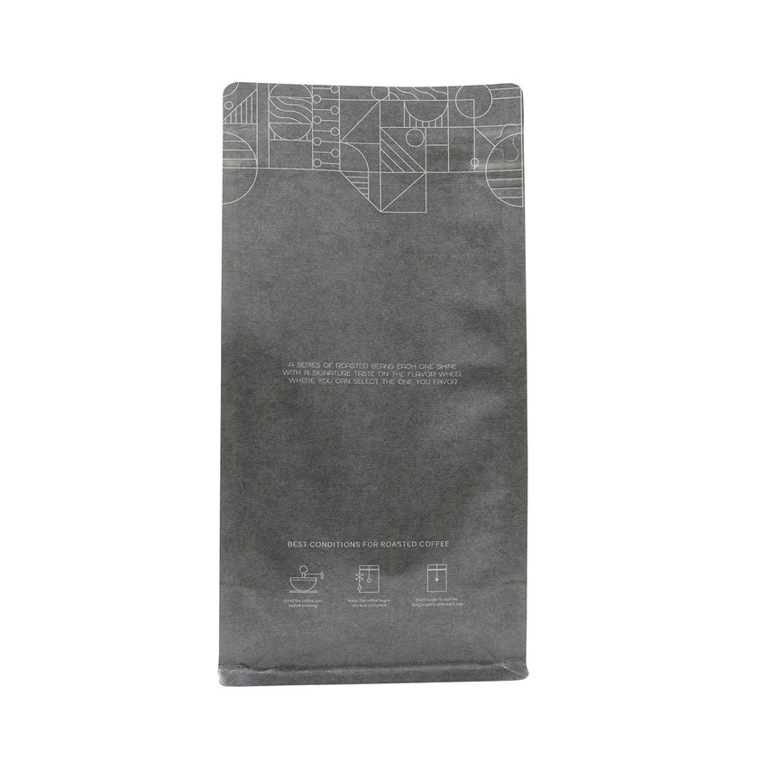 Wiederverwendbares Easy Tear Biologicalable -Verpackungshersteller ZIP Flat Bottom Beutel benutzerdefinierte gedruckte Kaffeetaschen