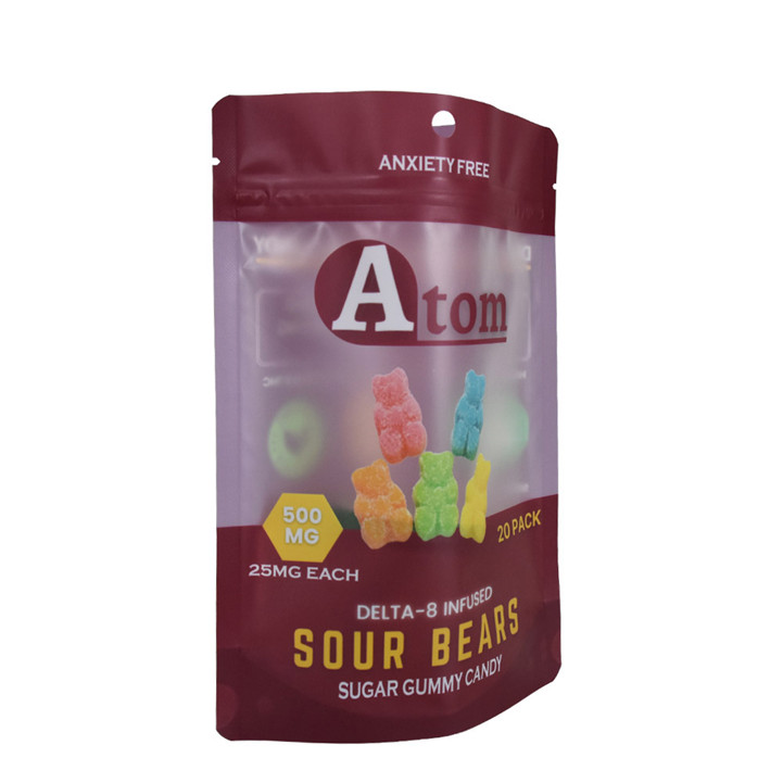 Plastik -Reißverschlussschloss mattes schwarzes erneuerbares Material Wie Sie versiegelbare Süßwarenbeutel versiegelten