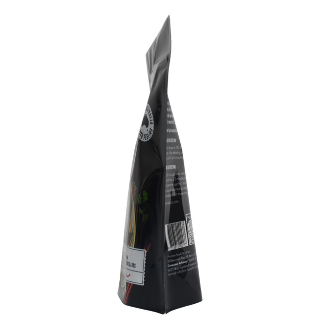 OEM Matte Black 3x5 Polybeutel Gewürze Beutel Gewürze Verpackung mit runden Ecke