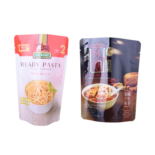 Kostenlose Proben Bottom Seal Standing Tlockbeutel Vakuumbeutel Abmessungen Retortenbeutel mit Ausguss