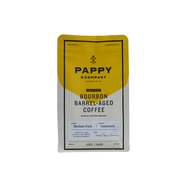 Poly -Zwickel -Taschen Beste Kaffeebeutel Designs Stock Beutelbox unten