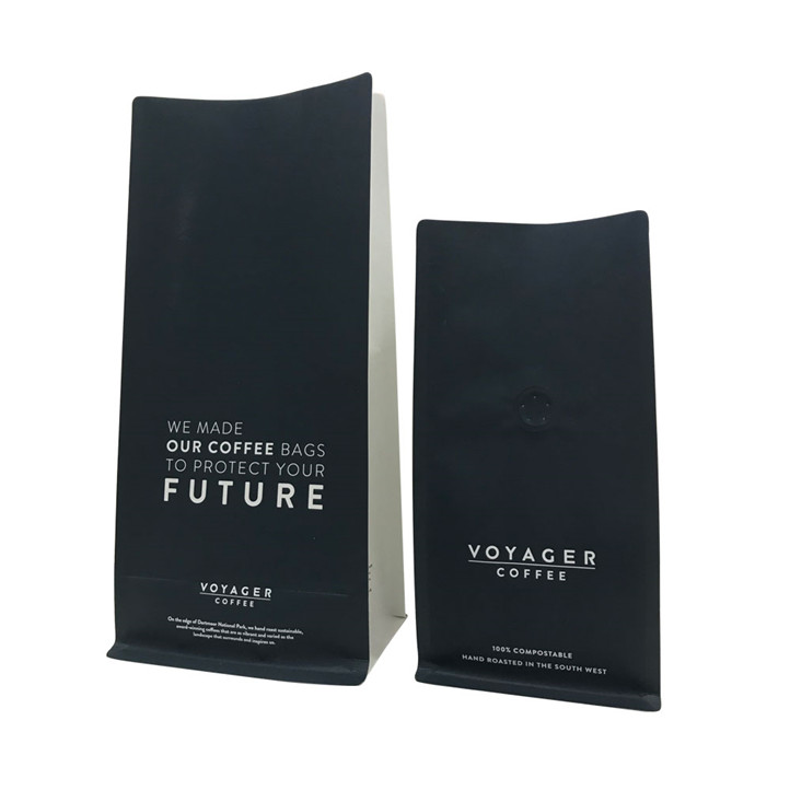 Erwärmungsversiegelte heißes Stempel Custom K Bottom Seal Laminierte Kaffeebeutel mit Ventil