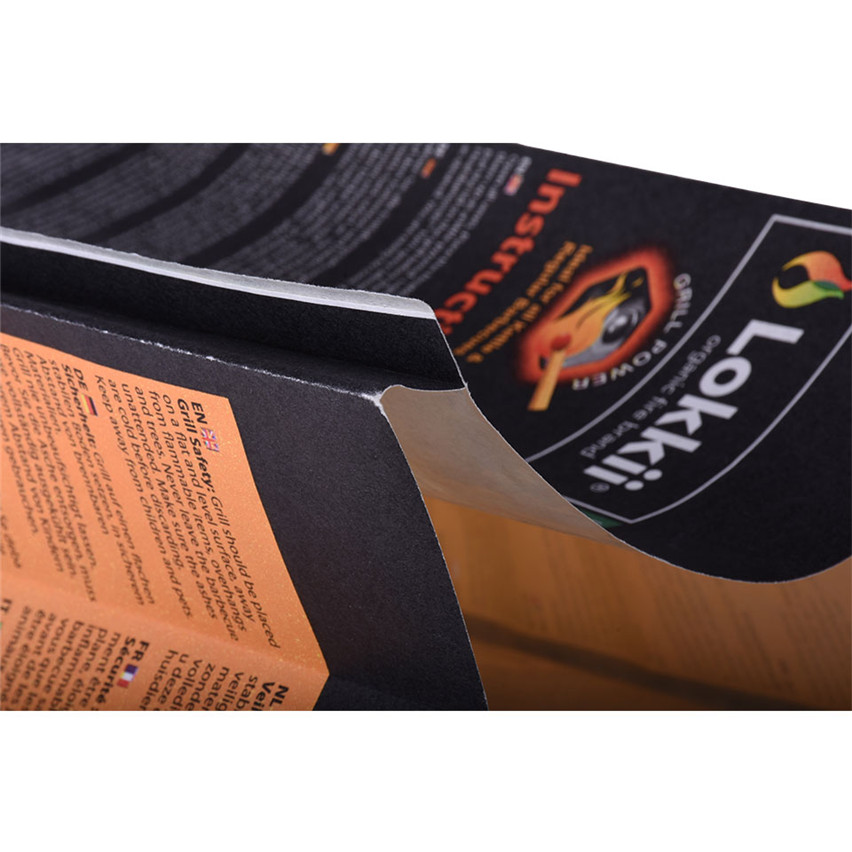 Benutzerdefinierte gedruckte BBQ Charcoal Side Zwickel Heizdichtung Packsack Großhandel