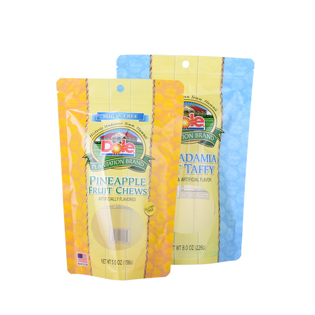 Custom Heat Dichtung recycelbare Materialien Flexible Verpackung UV Spot Food Stand Up Beutel