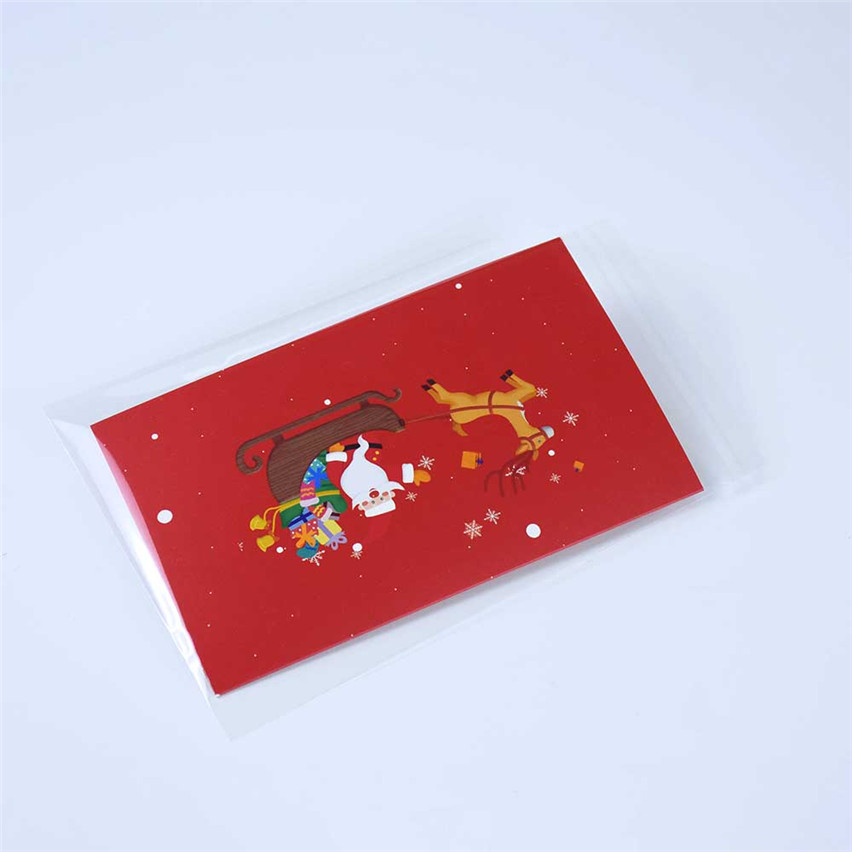 Werksangebot oberster Qualität kompostierbarer leerer Plastikzellophanbeutel mit Klebeband 