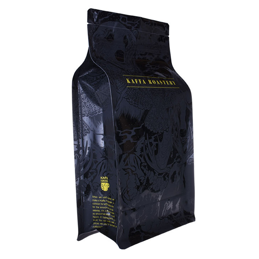 FSC zertifiziert ausgezeichnete Qualitätspersonenproduktion Flachkaffeetasche mit Reißverschluss