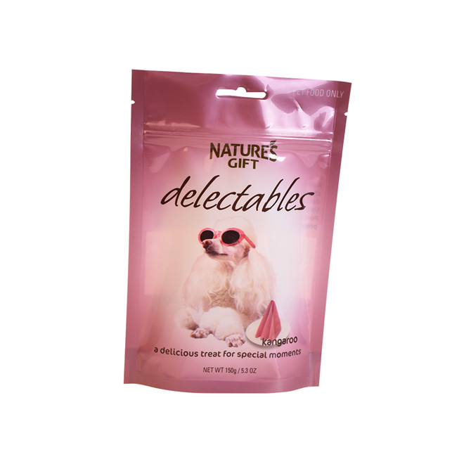 Recycelbarem Custom Stand Up Pet Food Bag Verpackung mit Reißverschluss