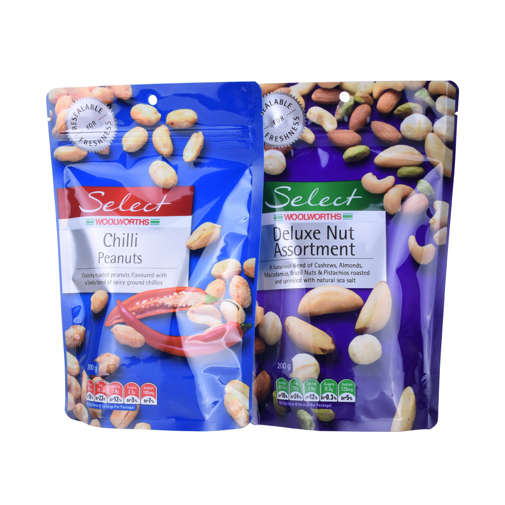 Recycelbare Quad Seal Cashnew Nuts Bags
