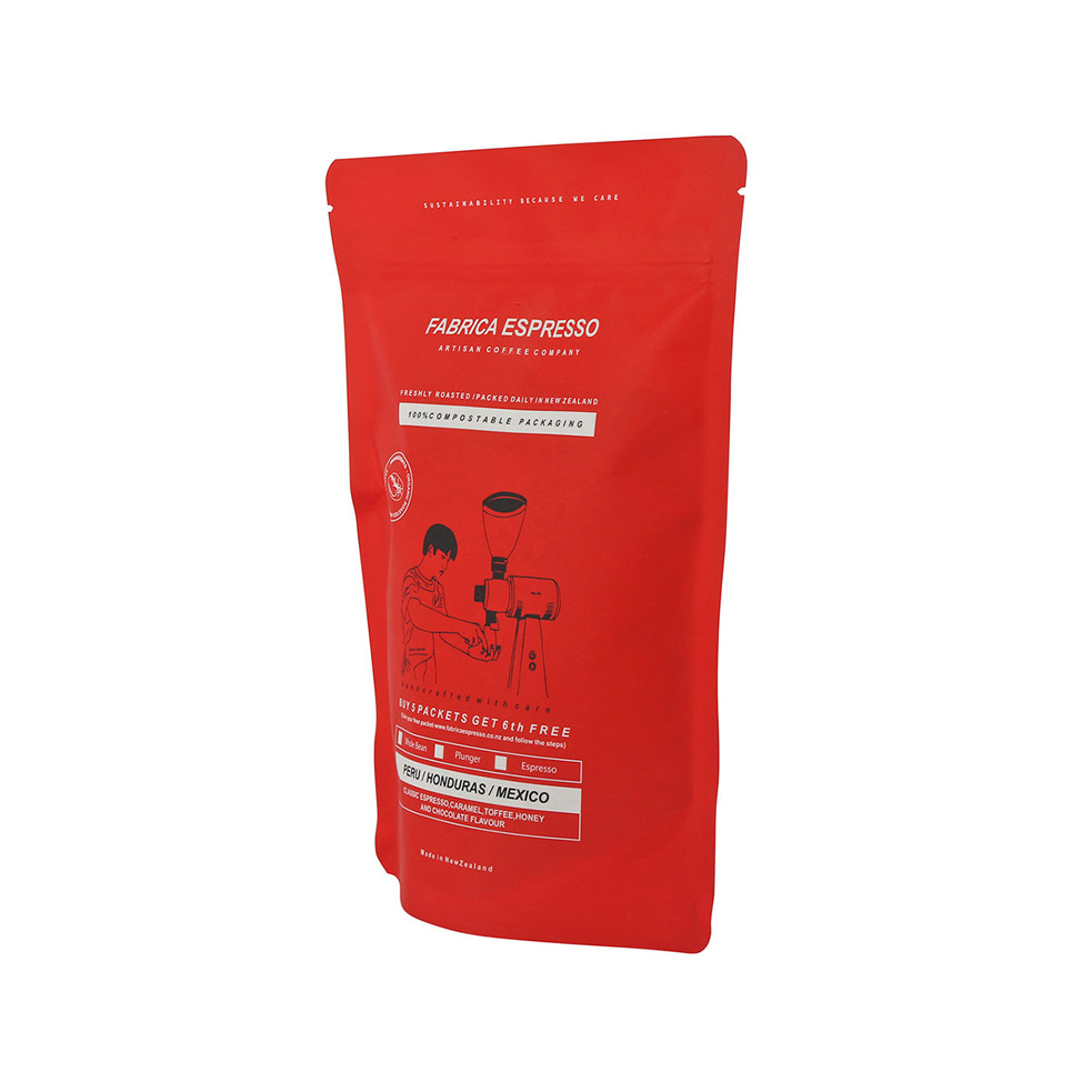Umweltfreundliche Kaffeebeutel-Verpackung mit personalisiertem Logo mit glänzender Oberfläche