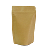 Kompostierbare braune Kraftpapier Stand -up -Beutel -Kaffeeverpackungstaschen 