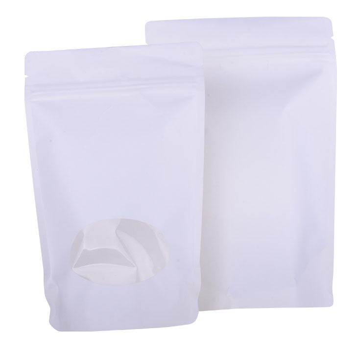Biologisch abbaubares Kraftpapier Ziplock Bag Zipper Bag Pouch Natural Feel Packaging