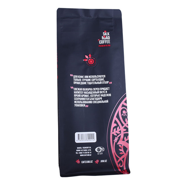 Benutzerdefinierte Produktion mattes Schwarz -Dose -Kaffeetaschen recycelte Pla -Taschen klare Mylar -Schneidebeutel