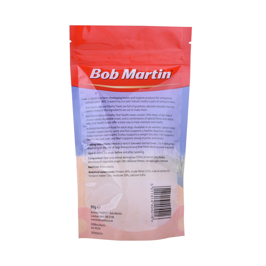 Hochwertige Barrier -Lebensmittelbeutel Großhandel klare biologisch abbaubare Verpackung Tiernahrungstasche