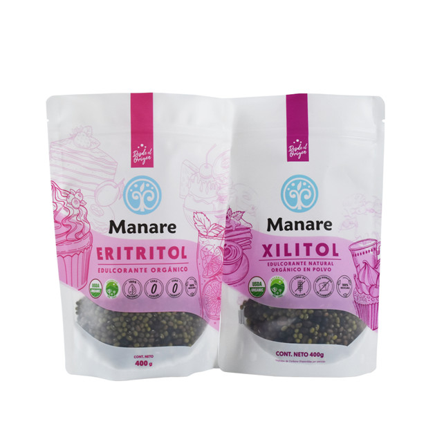 Recycelbarer Tee -Beuteltaschenverpackung Pulververpackung für trockene Früchte Kraft Bag Druck