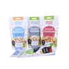 Custom Logo Paper Clear Gusset -Taschen Recycling von Lebensmittelverpackungen Flachbodenbeutel