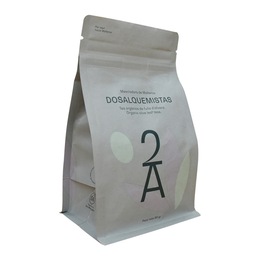 Bester Preis Bottom Seal Voll kompostierbare Verpackungsbade -Salzbeutel Großhandel Kaffeeverpackung Spezialitäten