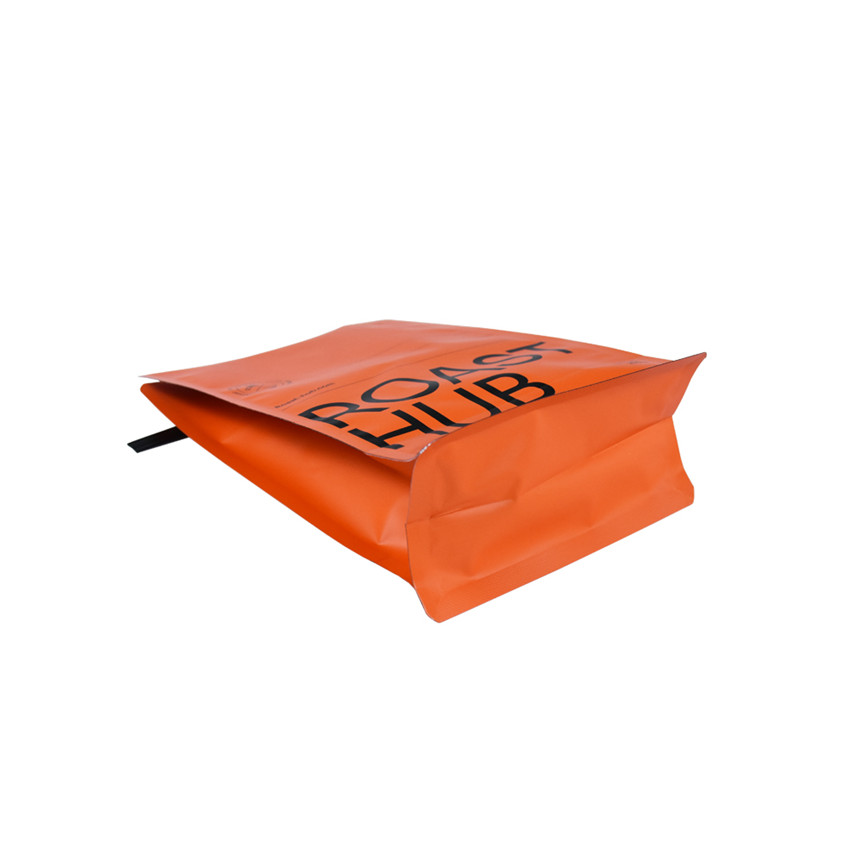 Custom Flat Bottom Folienpapier nachhaltige Lebensmittelbeutel Kaffeetaschen mit Logo