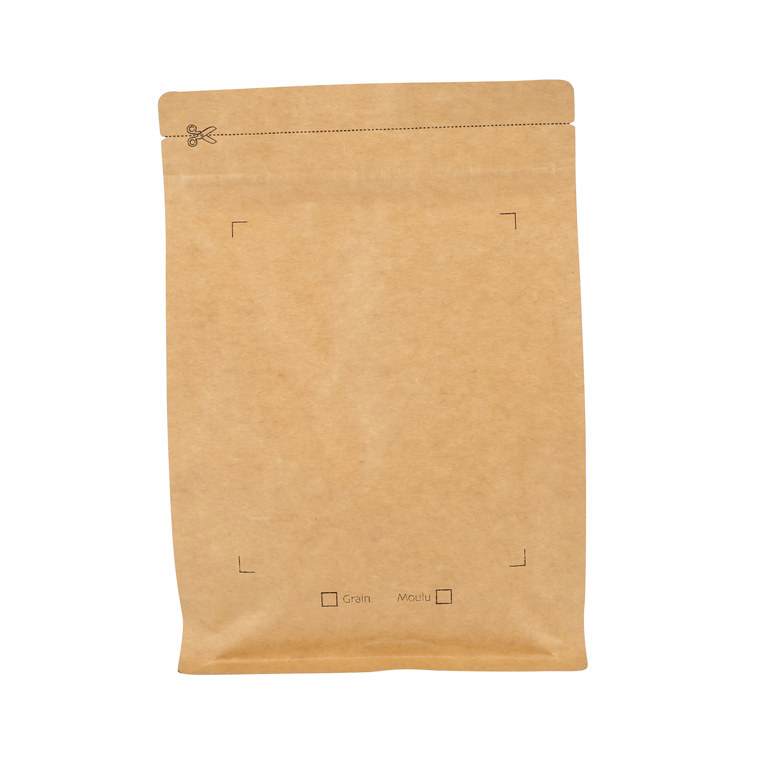 Laminiertes Material niedriger Preis in Druckschein Kraftpapier Kaffee Verpackungstaschen