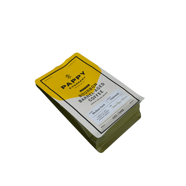 Custom Production Reclosenable Pocket Reißverschluss Kaffeetasche mit Entgasungsventil