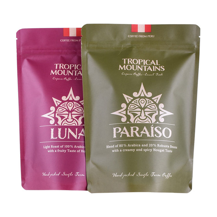 Laminierte Biofilm umweltfreundliche Tasche Kaffeeverpackung 250 g