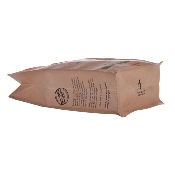 Heizdichtung Blockboden Umweltverpackung 1 kg Kaffeebeutel mit Kraftpapier
