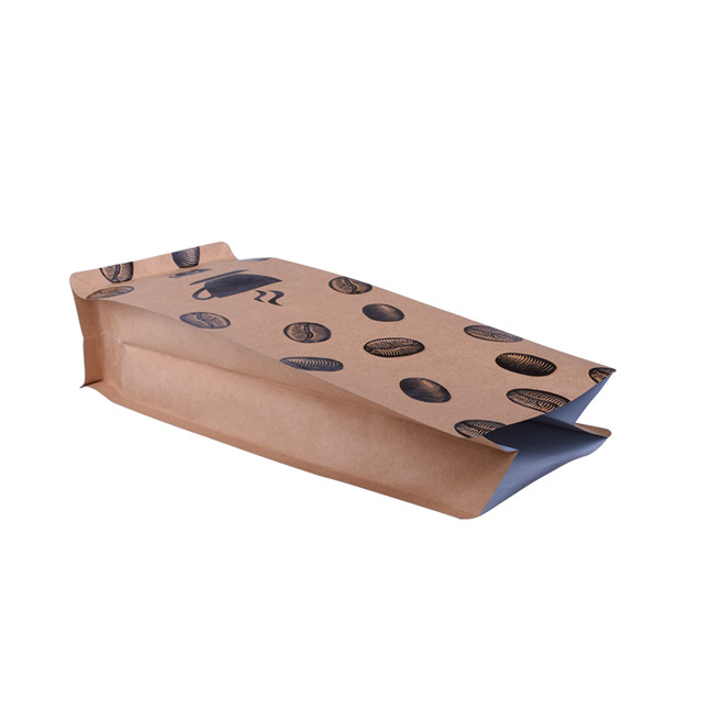 Hochwertige nachhaltige Box untere braune Papierfoodbeutel Großhandel