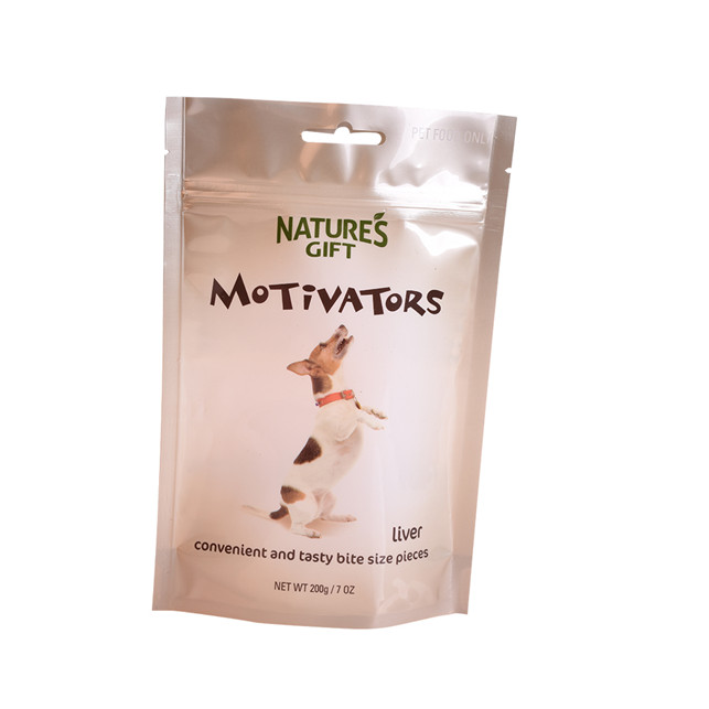 Recycelbarem Custom Stand Up Pet Food Bag Verpackung mit Reißverschluss