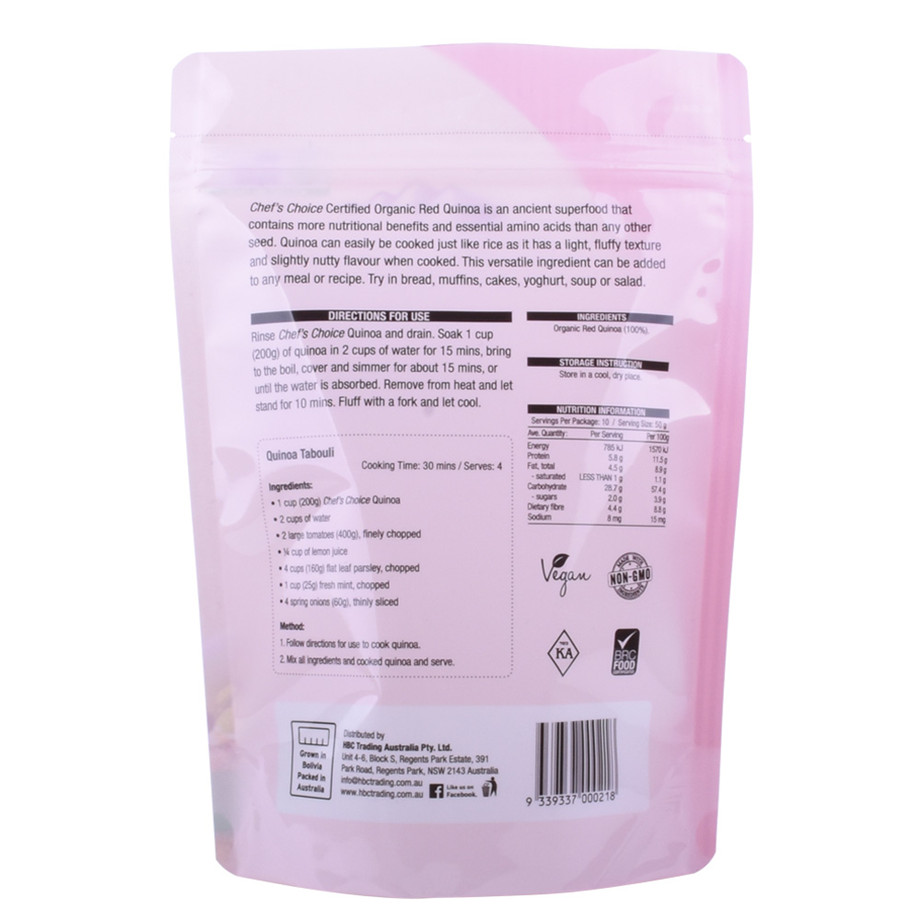 Food -Druckschock Hitze versiegelte Bonbonverpackung Stand -up -Beutel