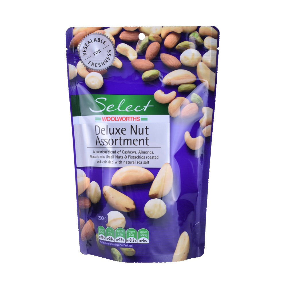 Recycelbare Quad Seal Cashnew Nuts Bags