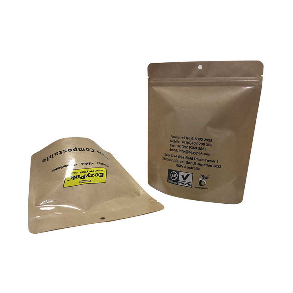 Flexible Verpackung Feuchtigkeitsbeständige kompostierbare Kaffeeverpackung