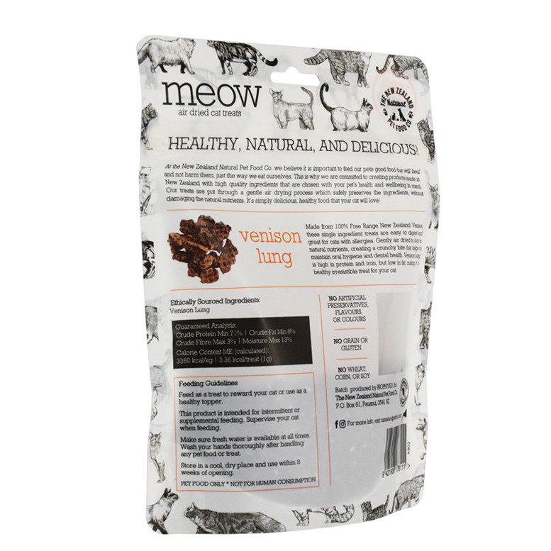 Standard Top Zip Cat Food Pouch Beutel Recycling UK