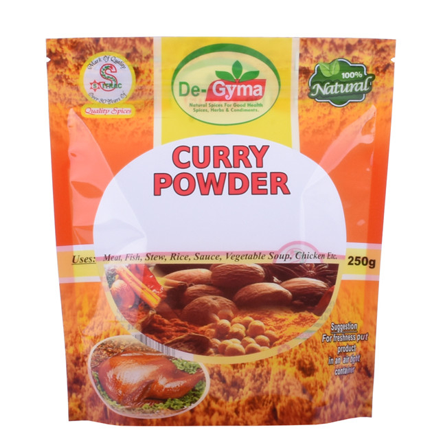 Fabrikversorgung Custom Design Curry Gewürzbeutel mit leichtem Riss