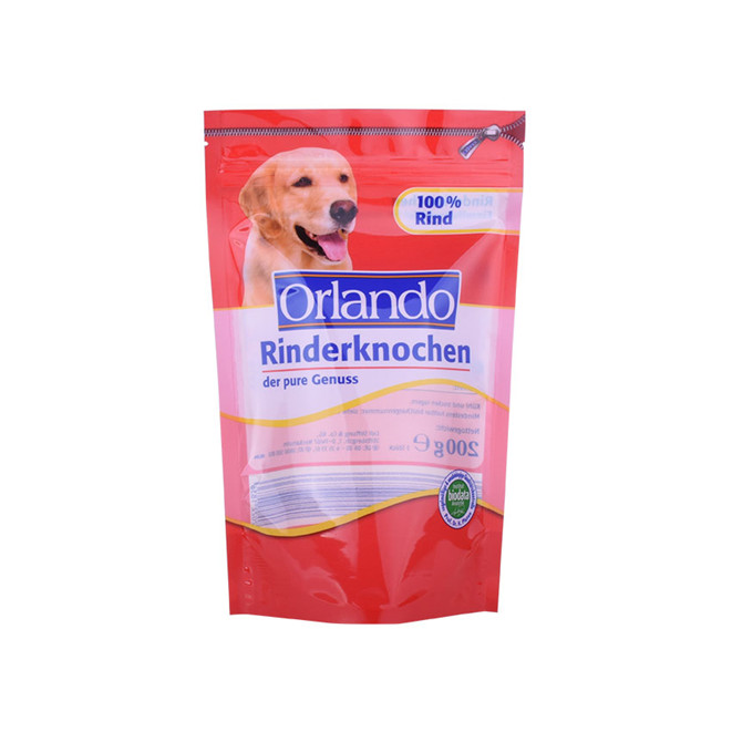 Benutzerdefinierte Großhandel Hunde behandelt Verpackung Reißverpackung DOYPACK mit Hitzeversiegelung