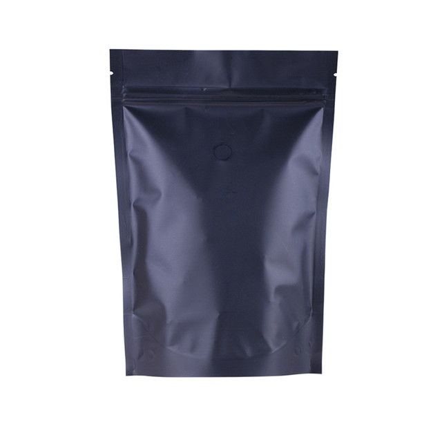 Benutzerdefinierte Produktion mattes schwarz laminiertes Material gedrucktem Stand Up Folienbeutel
