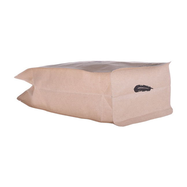 Großhandel natürlicher leichtes Tränenblock Bottom Tasche Tasche Kraft