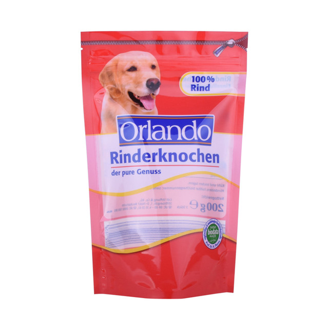 Recycling Stand-up-Tierfutterbeutel Geflügelfutterpackung mit Reißverschluss