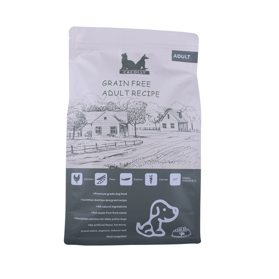 Benutzerdefinierte Logo Print recycelbare Tiernahrung Reißverschlusstasche Großhandel