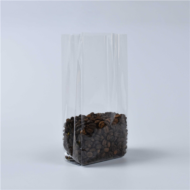 Kompostierbare innere Verpackungspla -klare Taschen mit Zwickel