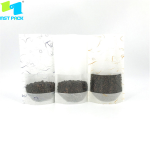 Reispapier laminatd biologisch abbaubarer Plastikdichtbeutel mit klarem Fenster für das Verpacken von Lebensmitteln