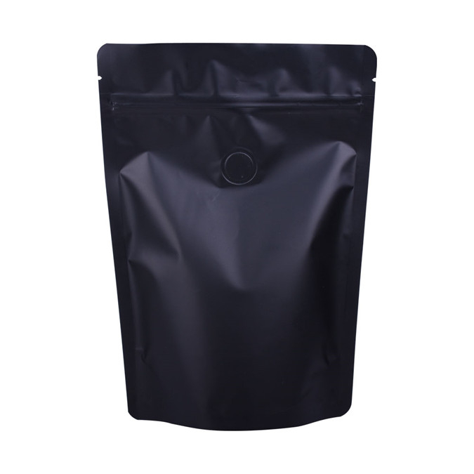 Exquisite benutzerdefinierte Heizdichtung recyceln feuchtigkeitssicher schwarze Kraft Stand -up -Beutel