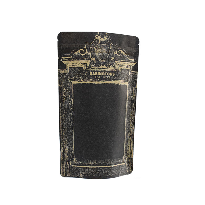 Digitaldruck wiederverschließbarer Druckverschluss Stand der Kraftpapierkaffeetasche mit Ventil