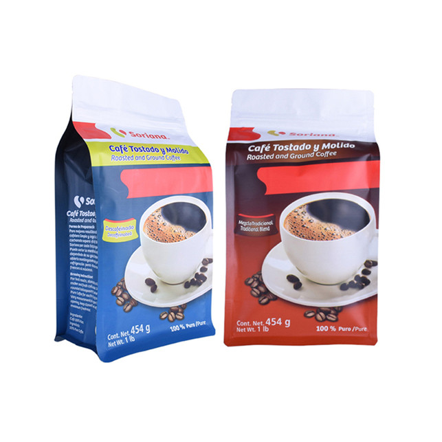 Nachhaltige Verpackung für 16oz Kaffeebeutel recycelbare Bio-Kaffeeverpackung