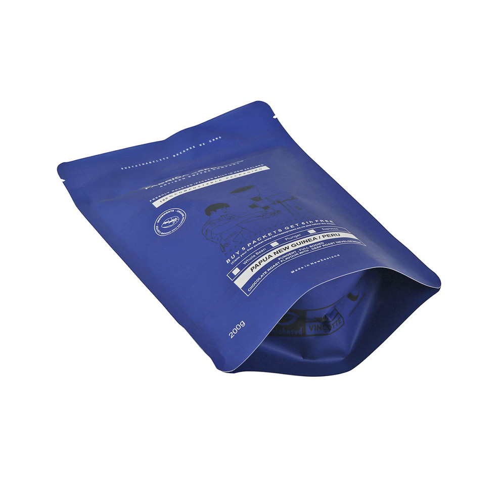 Verpackung für geröstete Kaffeebohnen mit feuchtigkeitsbeständiger Barriere