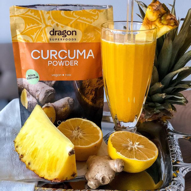 Recycelbarer Kurkuma-Pulversack