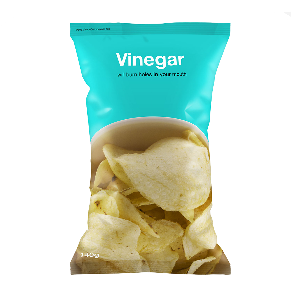 Recycelbare Kartoffelchips-Tasche